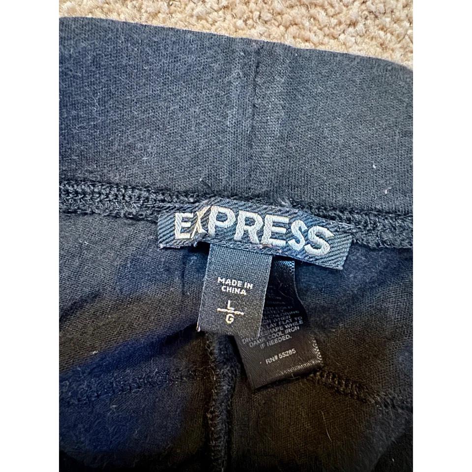 Y2K Express Black Lace Trim Layered Boho Festival Shorts Women's L - Image 3 of 4