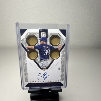 Panini 2019 Chronicles Corbin Burnes Brewers #3 Rookie Cornerstones RC Auto /99