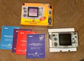 Clear NeoGeo Pocket Color Complete in Box system USA SNK
