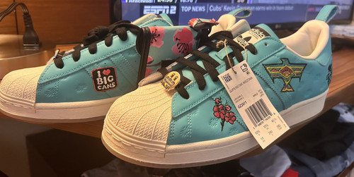 ADIDAS NEW WITH TAGS ARIZONA ICED TEA SUPERSTAR MENS SIZE 11 SNEAKERS