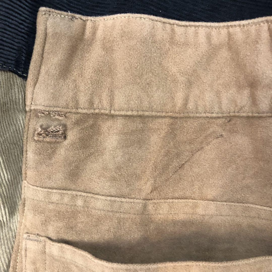 Brown patchwork corduroy jacket remake by Carhartt - image 14