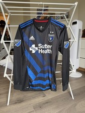 San Jose Earthquakes 2017 Authentic Long Sleeve Home Jersey - Size M