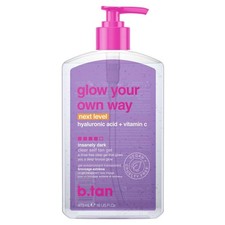 b.tan Insanely Dark Clear Self Tan Gel  Glow Your Own Way Next Level - Best, Tr