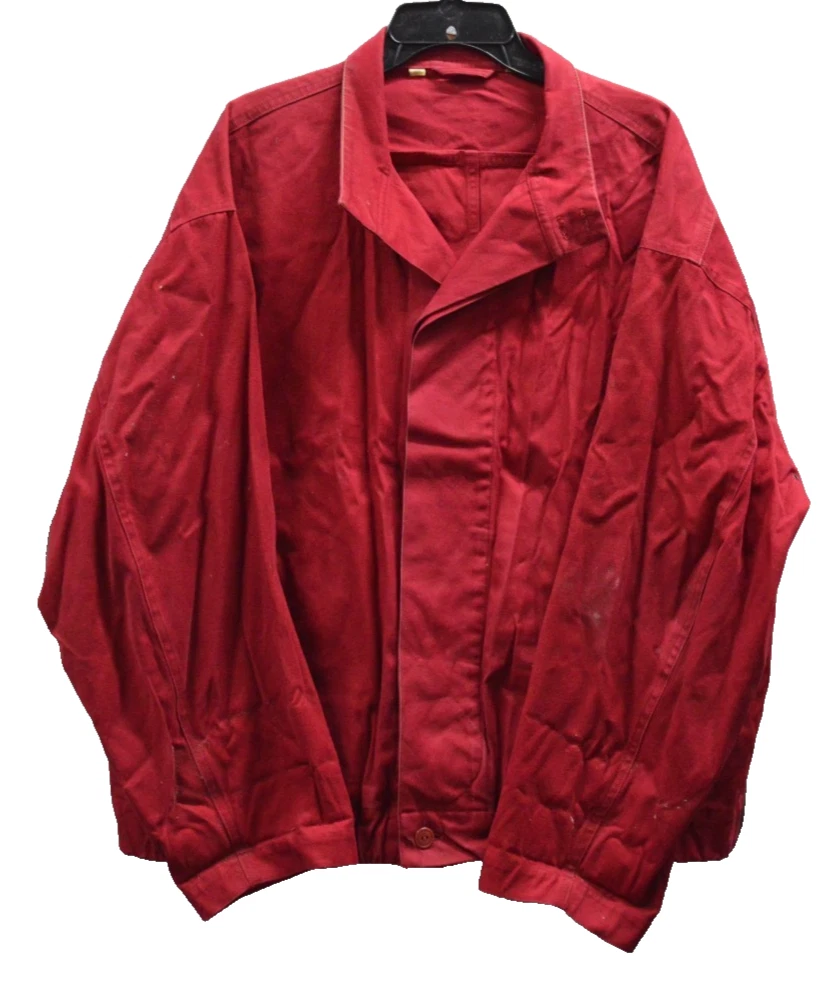 Perry Ellis Portfolio Red Jacket Mens Size 42R Casual Vintage Coat