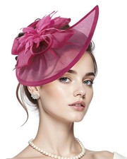 Fascinators Hats for Women Kentucky-Derby Hats Tea Party 2025 Pillow Top for ...