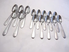 MIKASA STAINLESS SOUP SPOONS,TEASPOONS