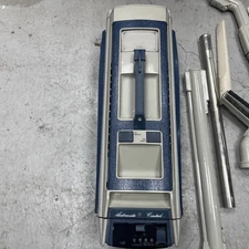 Vtg Electrolux Canister Model 1521  Blue Vacuum Cleaner  W/Hose, Attachments. 