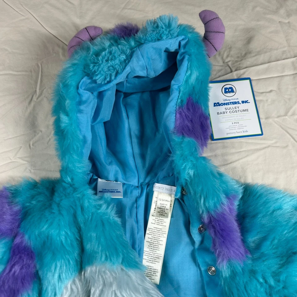 Disfraz Pottery Barn Kids Monsters Inc Sulley 12-24 meses - Nuevo con etiquetas Foto 3 de 4