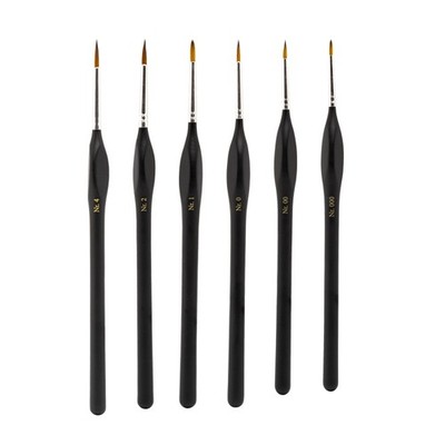 Modelcraft Fine Quality Synthetic Brush Set x6 (000, 00, 0, 1, 2, 4)