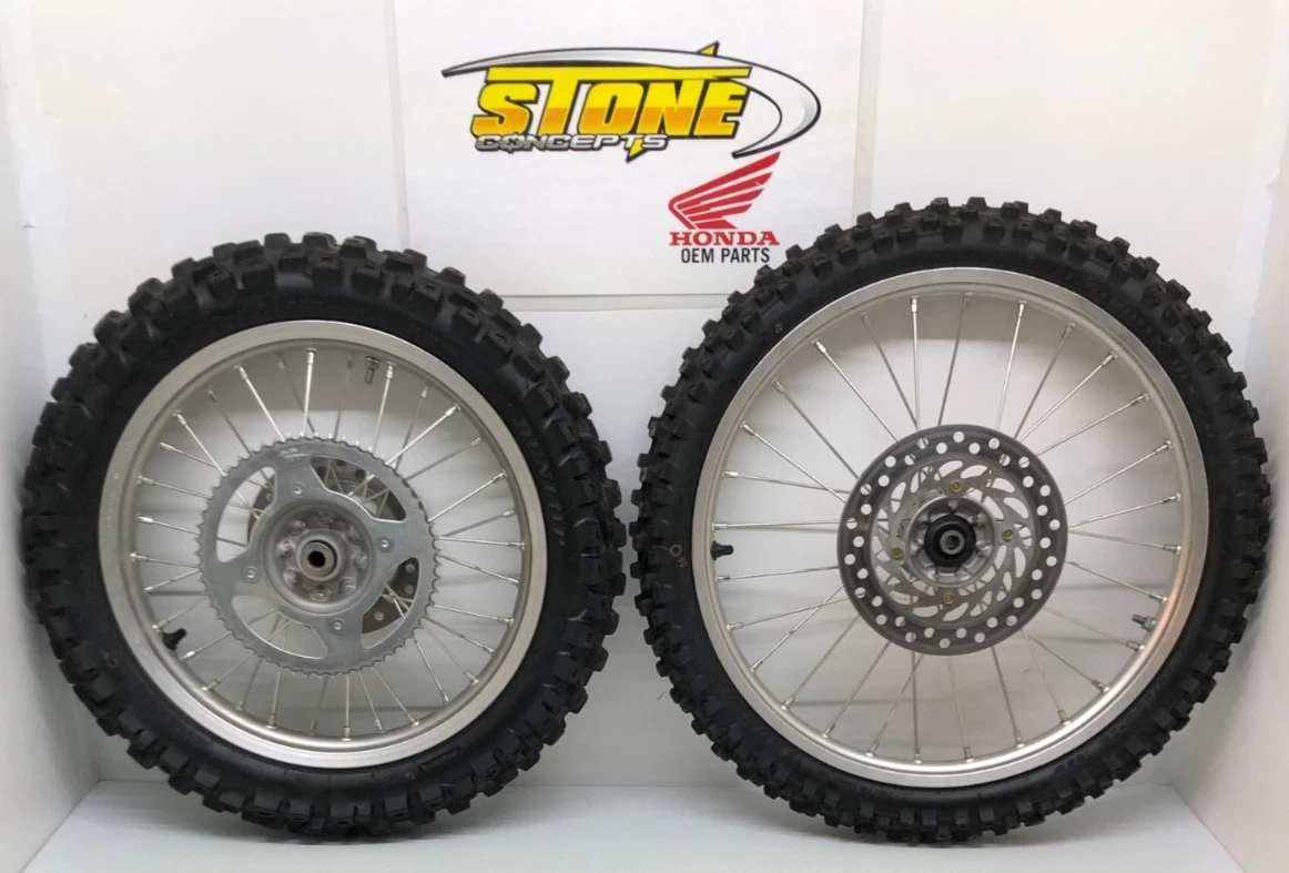 OEM Honda 07-26 CRF150RB 19" Front 16" Rear Wheel Rim Big Wheel Dunlop MX71 Tire