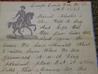 1861 Dec Civil War Soldier's Letter Camp Davis 56 Reg't Lynchberg Va ILLUSTRATED