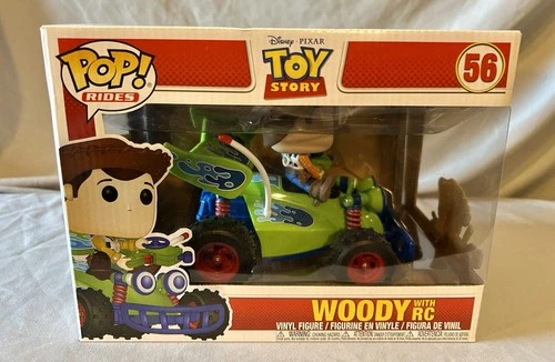 New Original Packaging Disney Pixar Toy Story Woody With RC Pop Rides Number 56