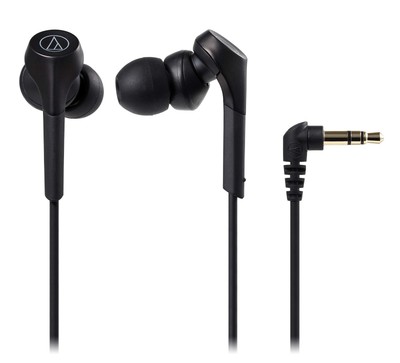 Audio-Technica ATH-CKS550X BK In-Ear Earphones Solid Bass Hi-Res Noise-Isolatin