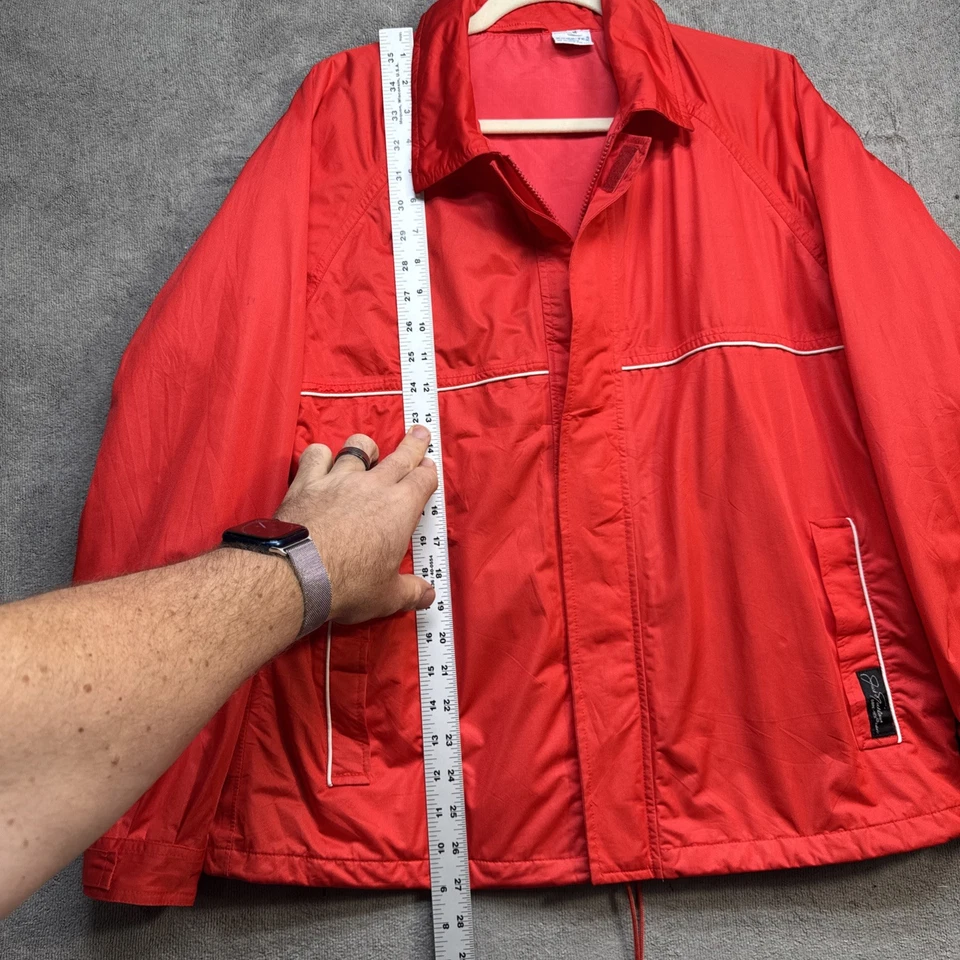 Chaqueta de lluvia cortavientos vintage Jack Nicklaus roja Gore-Tex para hombre mediana Foto 4 de 4