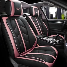 Luxury PU Leather Car Seat Cover Universal Fit Seat Cushion Protector Waterproof
