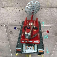Yonezawa Toys Tin Toy Car Space Tank X-5 Friction Used from JAPAN