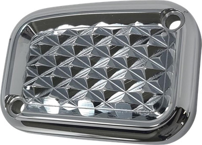 COVINGTONS Master Cylinder Cover - Brake - Front - Diamondback - Chrome C3076-C