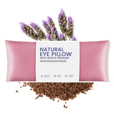 Weighted Eye Pillow for Yoga, Moist Heat Mask for Dry Eyes Pink 