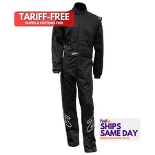 Zamp ZAMR030033XXL Black 2XL Fire Retardant Fabric Driving Suit SFI 3.2A/5 