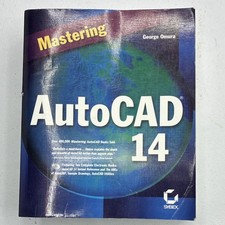 Sybex Mastering AutoCAD 14 by George Omura Hardcover with CD-ROM CAD Reference