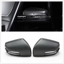 Carbon Fiber Car Mirror Housing Cap For Benz G W463 X166 W166 GLE GLS Click On D