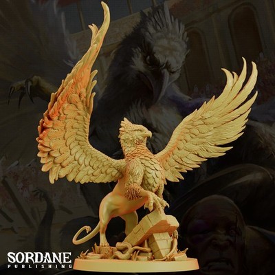Griffon - Pose 1 | Arcane Minis | D&D Miniature | 35mm