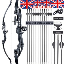 Archery 54'' 20-55lb Takedown Recurve Bow Arrow for Adult Outdoor Shoot Practice