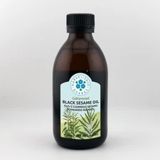 100% Pure Cold Pressed Black Sesame Oil 250ml – Unrefined & Natural