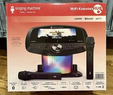 Singing Machine Premium Wifi Karaoke System, 10" Color Touchscreen READ