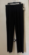 New W Tag Theory Black Wool Blend Slacks Pants 36 Straight Leg