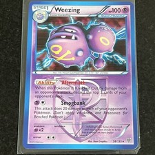 COMBINE P&P Pokemon Card Weezing 58/135 Holo Rare Plasma Storm NM