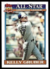 1991 Topps Kelly Gruber Toronto Blue Jays #388