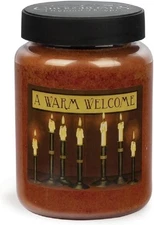 Crossroads BMS-DS310 A Warm Welcome Buttered Maple Syrup Jar Candle, 26 oz