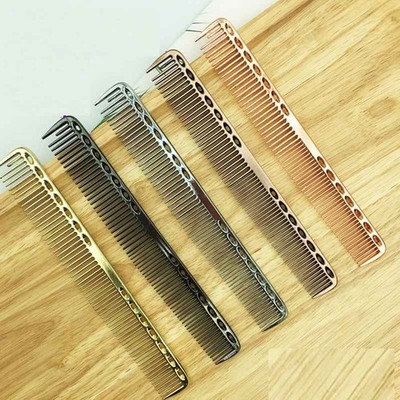 Steel Comb Alumimum Factory Direct Greasy Hair Spot Color Metal Hairdressing