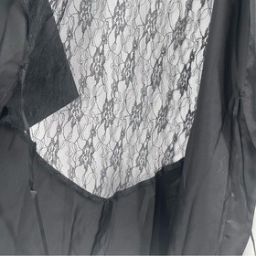 DREAMGIRL Robe Large Lace Satin Sexy Lingerie Kimono Panties Black *Missing Belt
