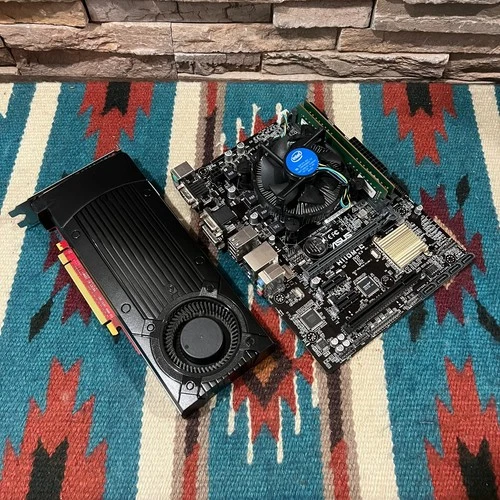 ASUS H110m-C mATX Motherboard Combo! •i7-6700T •16GB RAM •GeForce GTX 960 NO I/O