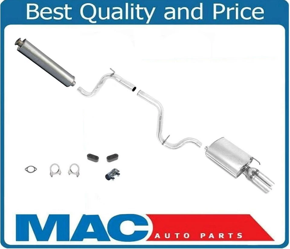 Dual Tip Muffler Exhaust System Fits Buick Regal 3.8L 1997-2002 - Image 2 of 4