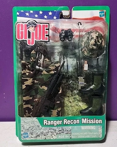 Hasbro GI Joe RANGER RECON MISSION, Accessory Gear Set, Damaged Package