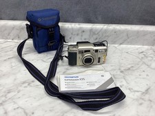Olympus Superzoom 105 35mm Point  Shoot Film Camera with Case, Book