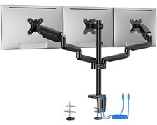ErGear Triple Monitor Mount for 13-27 inch Screens, Triple Monitor Arms with ...