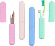 4 Pack Toothbrush Travel Case Travel Toothbrush Holder with Ventilation Holes