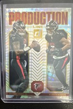 2025 Panini Donruss - Production Line Michael Penix Jr., Bijan Robinson #7