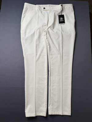 Abacus White Mens Cleek  Stretch Trousers 100-white #666