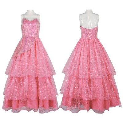 Glinda Pink Skirt Horror Witch Cosplay Costume Halloween Carnival Glinda Dress