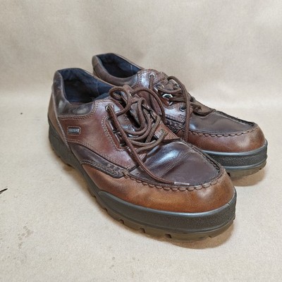 Ecco Track 25 Shoes Low Gore-Tex Brown Leather Hiking Men 43 EUC 10 US
