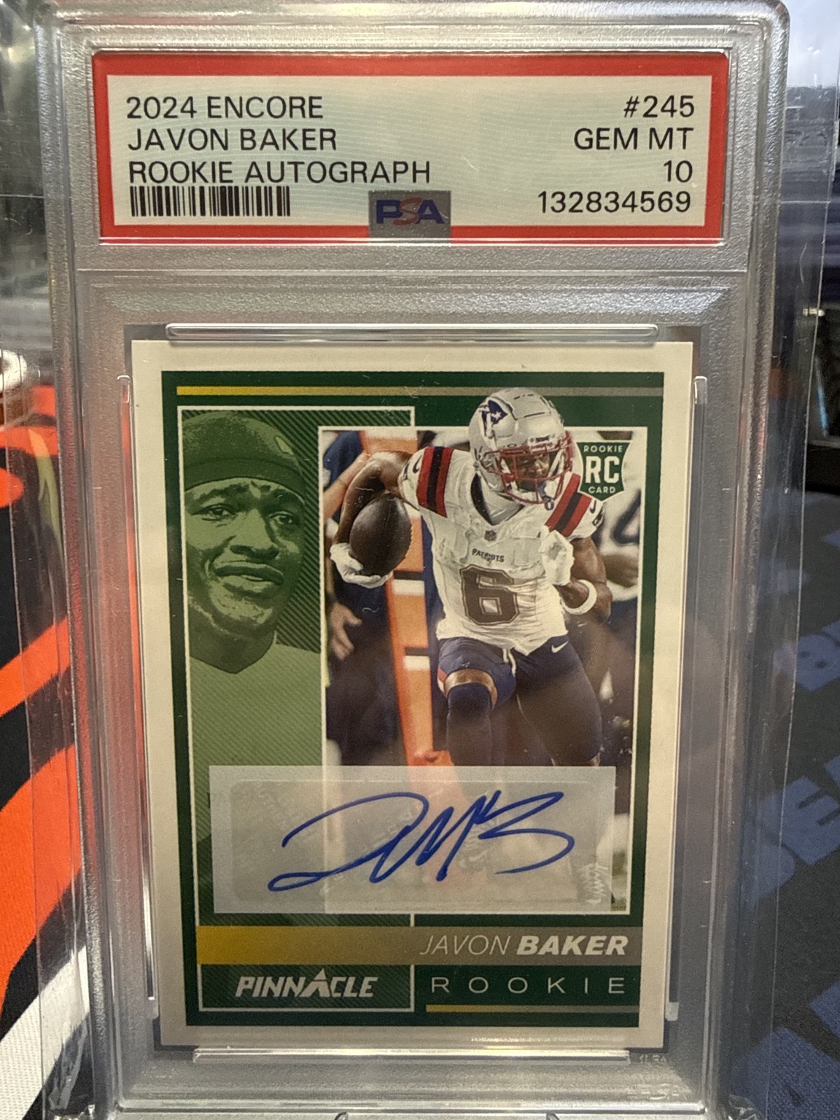 Javon Baker Panini Encore #245 Rookie Autograph