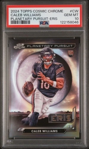 2024 Topps Cosmic Chrome Planetary Pursuit ERIS Caleb Williams SSP 1:43k PSA 10