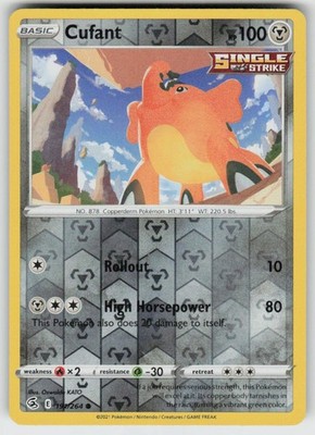 PO-01 Reverse Holo Cufant 191/264 Common SWSH08: Fusion Strike