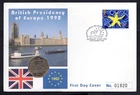 GB - 1992 Scarce British Presidency of Europe 50p Coin Cover First Day Cover