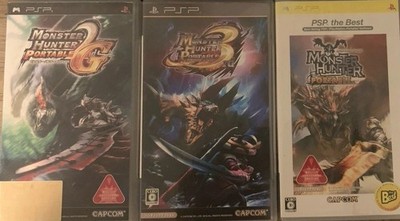 Monster Hunter Portable 3rd,portable 2nd g, And Portable